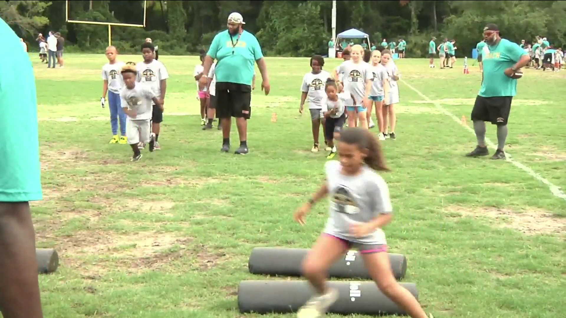 Jacksonville PAL begins summer football camps with special guest